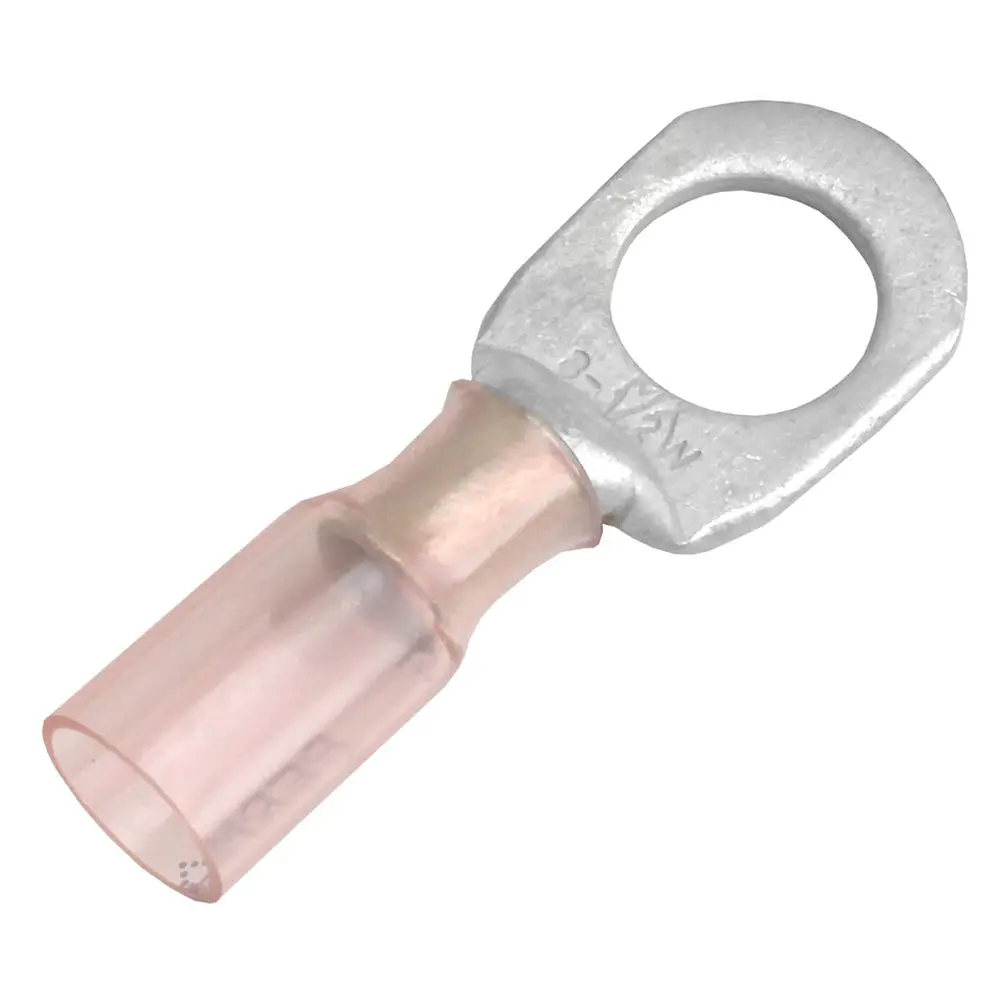 Pacer 8 Awg Heat Shrink Ring Terminal - 1/2" Stud Size - 25 Pack [Te8-12R-25] 1