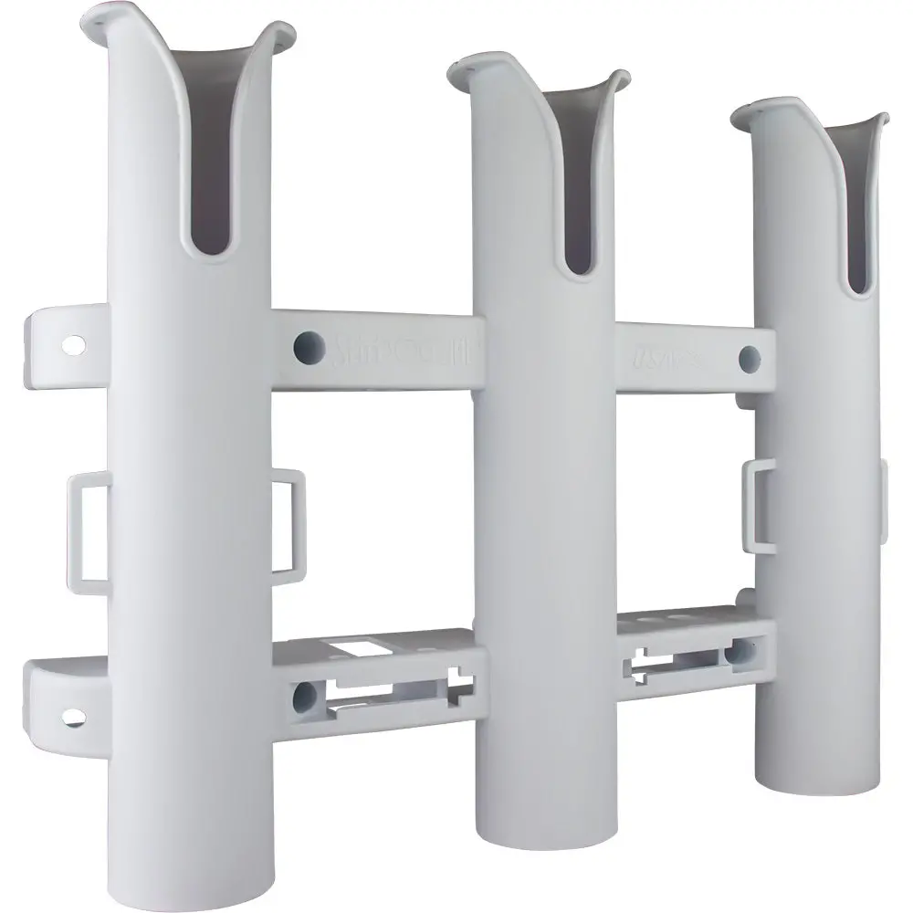 Sea-Dog Triple Threat Three Pole Rod Holder - White [325032-1] 1