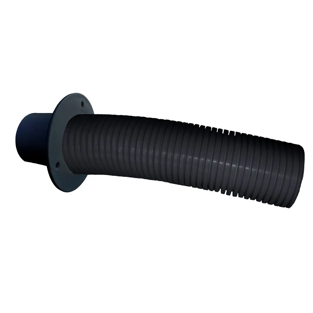 Trident Marine 10 Black Stern Flex Hose W/Transom Flange [Tfk-10] 1