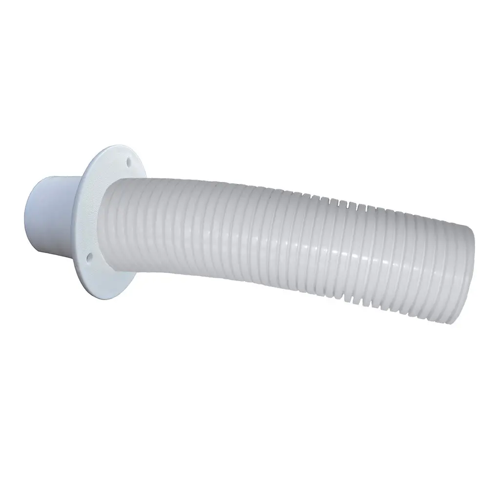Trident Marine 10 White Stern Flex Hose W/Transom Flange [Tfk-10W] 1