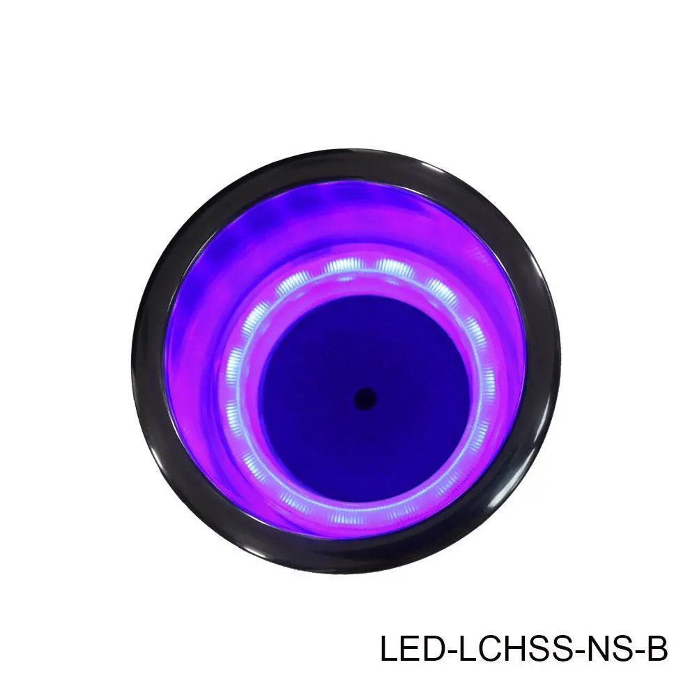 T-H Marine Blue Led Lighted Stainless Steel No Step Cup Holder Led-Lchss-Ns-B 1
