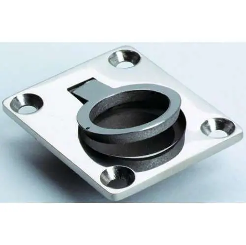 Marine Hardware Small Flush Recessed Lift Ring 1-1/2" X 1-7/8" Ssri66022 1